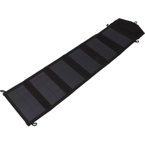 Chargeur solaire portable IP65 pliable 20W 5V USB pour smartphones et tablettes (1/5)