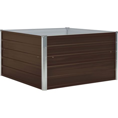Maison Exclusive - Hochbeet 100 x 100 x 45 cm Verzinkter Stahl Br