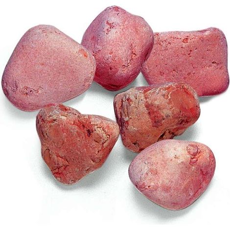 Ciottoli di Marmo Rosso Verona - Decorazione Giardino - 20 kg (1/5)