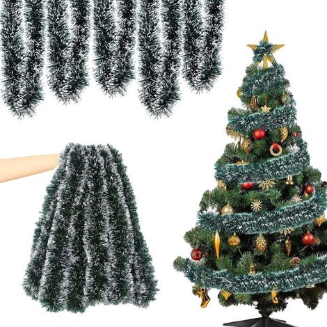 5pcs Guirlande Noel, Guirlande Sapin, Guirlande Sapin Noel Artificiel, Guirlande Verte Noel 2 m, Suspendue Ornement Guirlandes Noel (1/5)