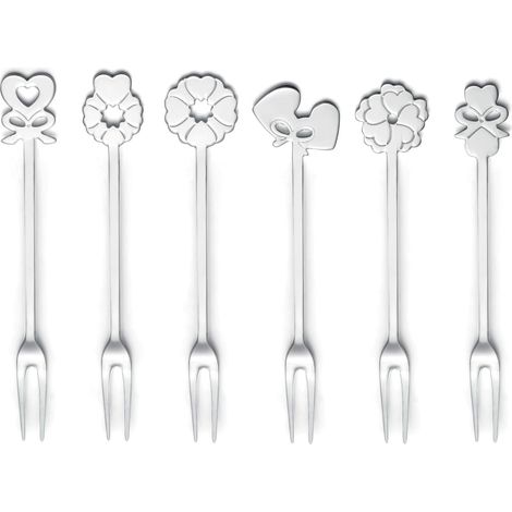 Guzzini Aperitivo Love Set 6 Forchettine Stainless Steel 18-12 Argento (1/3)