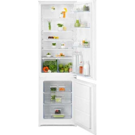 Electrolux – Réfrigérateur combiné 271L – Froid statique LowFrost – Classe E – 34 dB – 5 étagères et 3 tiroirs – LNS5LE18S (1/5)