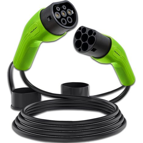 Qoltec 52472 cable de carga para vehículo eléctrico Negro Type 2 5 m (1/5)