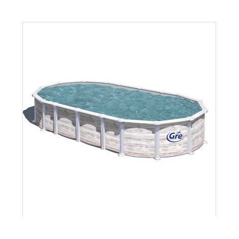 Piscina ovale Gre Islanda con sistema omega 730x375 cm (1/5)
