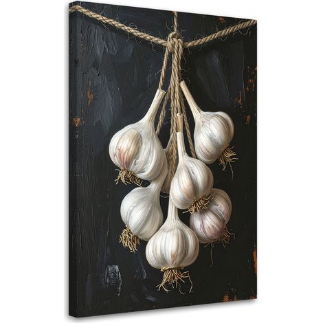 Stampe su Tela, Aglio appeso Verdure, 70x100 (1/5)