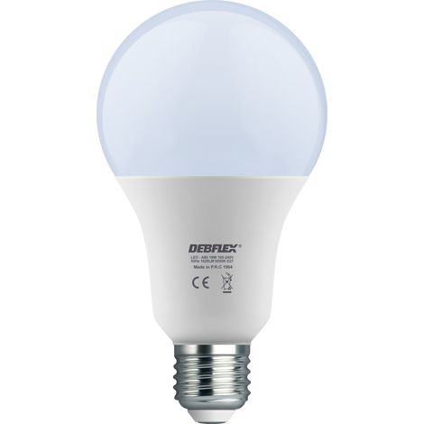DEBFLEX - AMPOULE A70 SMD VERRE BLANC E27 18W 6500K 1620LM - 600429