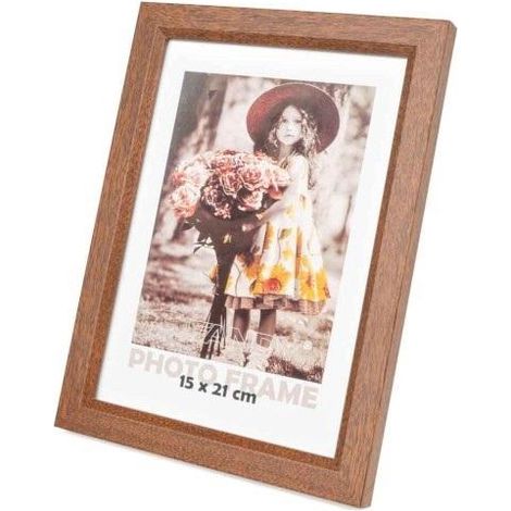 Cadre biseauté 15x21 3 marron foncé