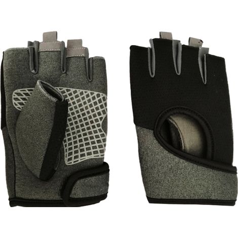 2 paires Gants de sport demi-doigts, polyester respirant, antidérapants, pour fitness, haltères, vélo et plein air (1/5)
