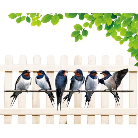Vögel niedliche künstliche Vögel Wandkunst Outdoor
