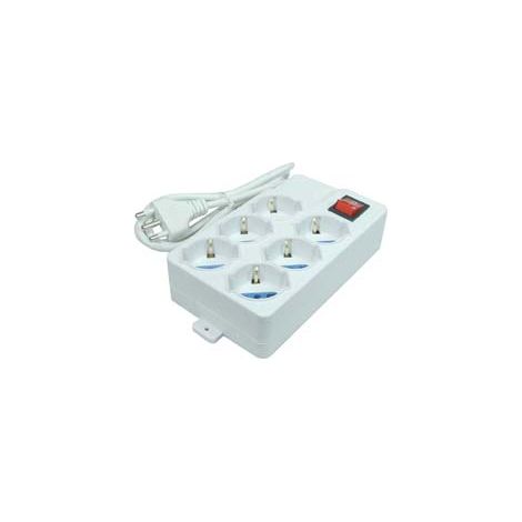 Multipresa 6 Posti con Schuko e con Interruttore Syntesy