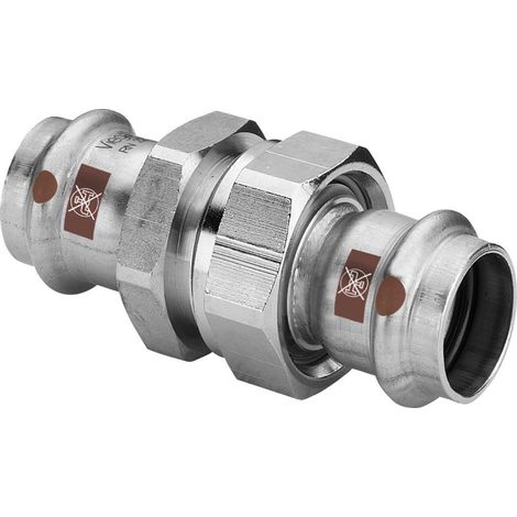 Viega Raccordo Temponox, d 28mm ottone nichelato, acciaio inossidabile Modello 1760, 812263