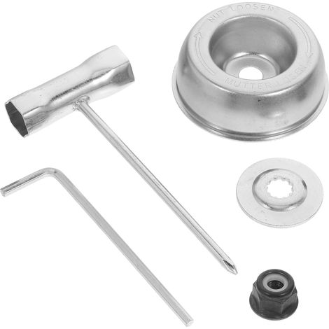 Kit adaptador para desbrozadora/cortacésped con cubierta protectora, 5 piezas, compatible con los modelos FS55, FS56, FS70, FS83, FS85, mantenimiento de jardines, control de vibraciones. (1/5)