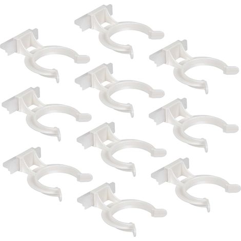 Cyclingcolors – Lot de 10 clips pour plinthe 32mm – Base à enfoncer 3,2mm – Pour plinthes aluminium et PVC – Fixation meuble cuisine salle de bain