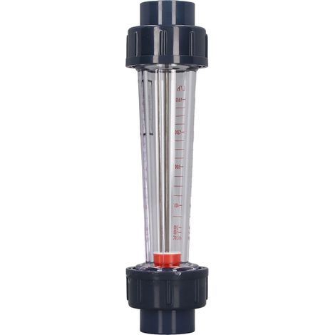 Débitmètre à tube plastique pour liquides, haute précision, large plage de mesure, résistant aux acides et aux bases, pour eau. (1/5)