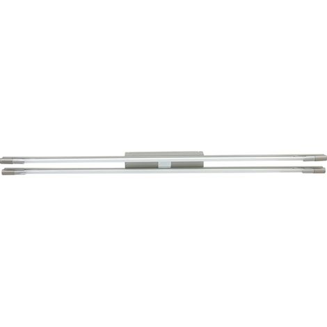 FABRILAMP Leuchtstoff-Deckenleuchte nickel Amethyst T5 2x24W inklusive