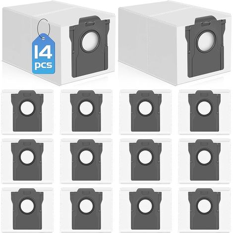 FOREHILL 14 Sacs à Poussière pour Dreame L10s Ultra Gen 2 / X50 /X40 Ultra /L40S /L10s Pro Ultra Heat/ L40/ L50 Ultra/Mova E30 Ultra / P50 Ultra / V50/ Z50 Ultra/ X30 Ultra Sacs Rechange (1/5)