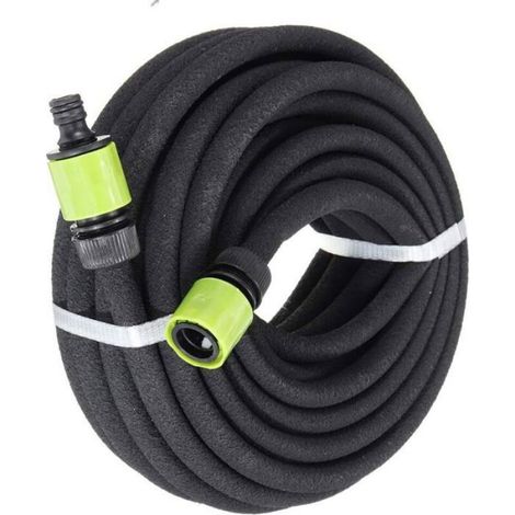 Tuyau Suintant - Caoutchouc Flexible Poreux - Arrosage Racinaire Au Sol - 8 M (1/5)