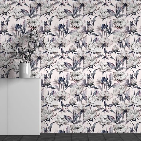 Papier peint panoramique - Motif Fleurs - 130 cm x 81 cm (1/3)