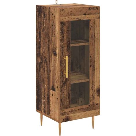 Buffet,Bahut,Meuble de Rangement Bois ancien 34 x 34,5 x 90 cm Bois d'ingénierie CFW13326 (1/5)