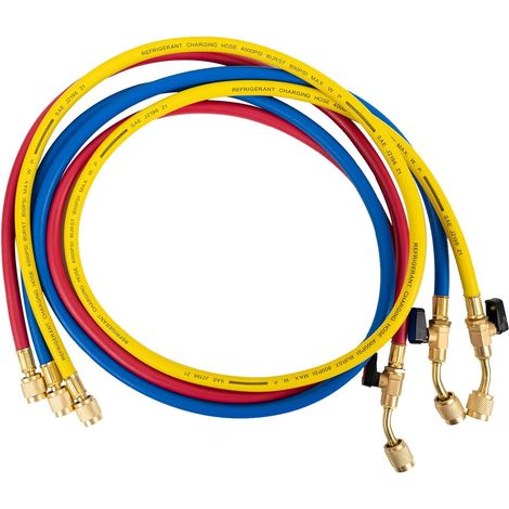 Dreifarbiger Kältemittelschlauch mit integriertem Ventil, 1/4"-SAE-Anschluss, hohe Langlebigkeit für Klimaanlagen BVH-15SET-3 (1/5)