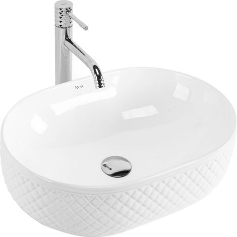 LAVABO SOBRE ENCIMERA REA OKTAWIA WHITE (1/4)