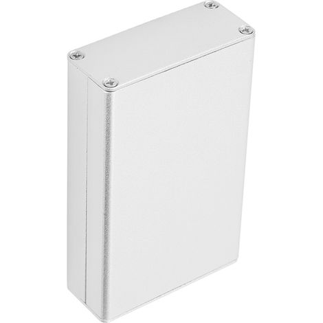 Aluminiumgehäuse für Leiterplatteninstrumente, Elektronik-Kühlbox, silber, 20 x 50 x 80 mm (1/5)