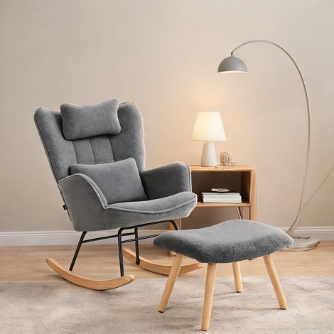 Fauteuil coloris gris foncé en polyester 101,5 x 70,5 x 99,5 cm (1/5)