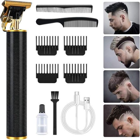 Tondeuse Cheveux Hommes, Tondeuse Barbe Homme, Rasoir Electrique avec 6 peignes pour cadeau de fête des pères (1/5)