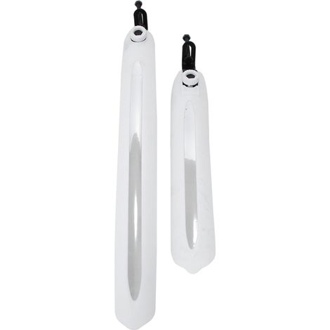 1 Paire de Garde-Boue VTT Route Complet Avant Arrière Blanc - Protection Anti-Boue (1/5)
