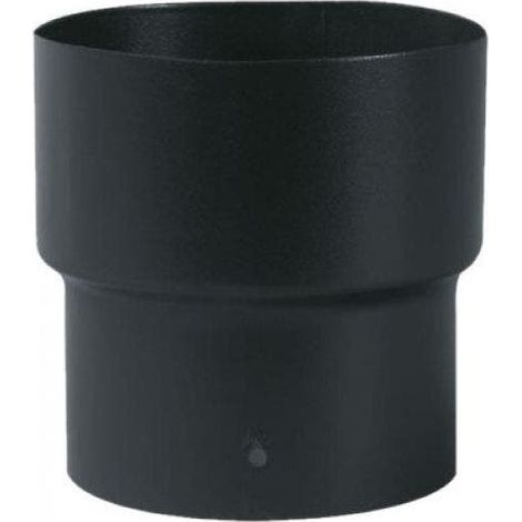 TEN – Réduction femelle/mâle émaillée noir mat 153f x 150f – Raccordement pour tuyaux émaillés – Diminution de diamètre précise