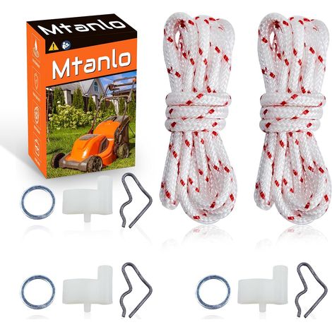 Ressort de rappel du démarreur à cliquet pour Stihl FS45 FS55 BG55 BG65 BG85 TS400, cliquet du démarreur, rondelle, ressort, corde de démarrage renforcée (1/5)