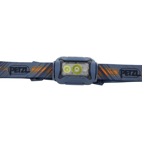 PETZL ARIA 2R RGB Linterna frontal - Ligera y recargable de 625 lúmenes - Azul