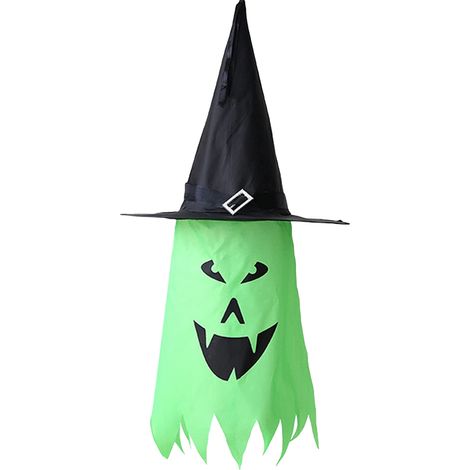Lampe suspendue LED en forme de fantôme pour Halloween, alimentée par batterie, lumière fantôme colorée pour fête d'Halloween, bar, décoration de jardin en plein air (1/5)