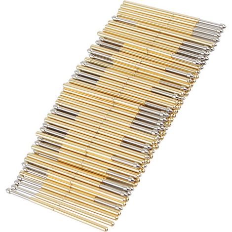 100 sondes de test à ressort P100-E2, cônes à broches pogo, outils de test pour circuits imprimés, sonde 3A (1/5)