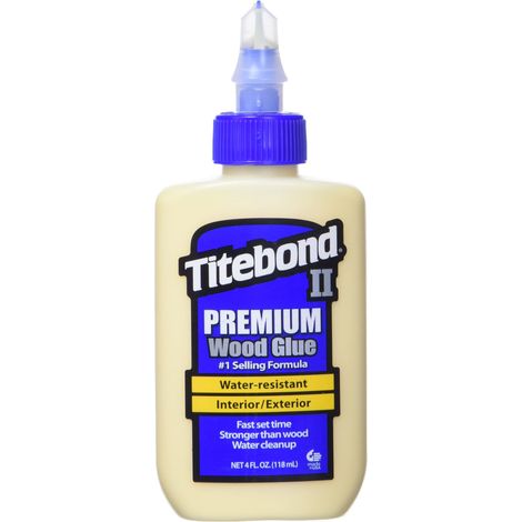 Titebond II Premium – Colla per legno, colla legno impermeabile per uso professionale, dimensioni: 118 ml, 1 pezzo, 500 – 2 (1/4)