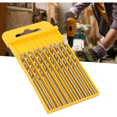 10 boîtes de forets hélicoïdaux HSS à queue cylindrique pour le travail du bois, 2,8 mm, 10 pièces par boîte / 4241 (total de 10 boîtes), HSS (1/5)