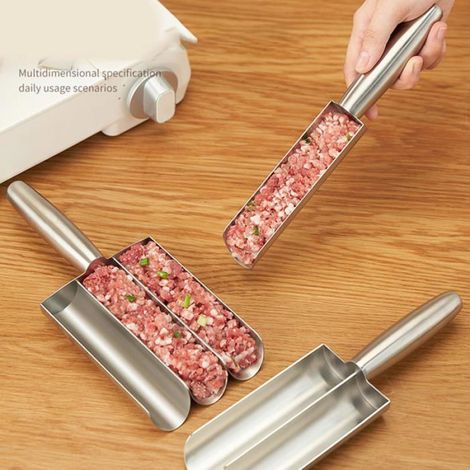 Machine À Boulettes - Acier Inoxydable Alimentaire - Pour Viande Haricots Purée De Pommes De Terre - 1 Tube Triple (1/5)