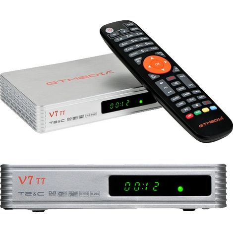 Receptor de TV digital, Full HD 1080p, compatible con PVR USB, V7 TT con Wi-Fi, enchufe europeo. (1/5)