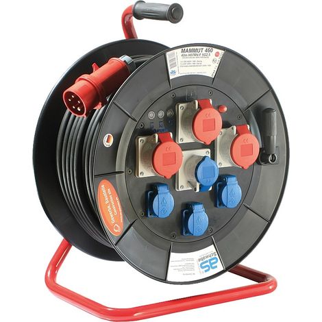 CEE Mammut Kabeltrommel Tragegestell 400V 40m H07RN-F 5G2,5 IP44