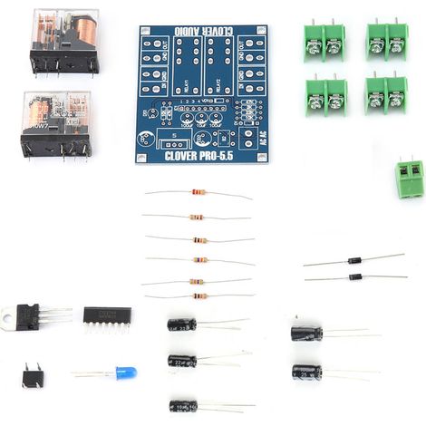 Kit de protection pour haut-parleurs, régulateur de tension à relais double 12-24V AC, module DIY pour carte de protection audio. (1/5)
