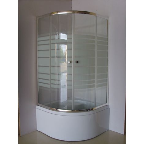 Cabine de douche complète avec baignoire MYKONOS 90x90x200 cm