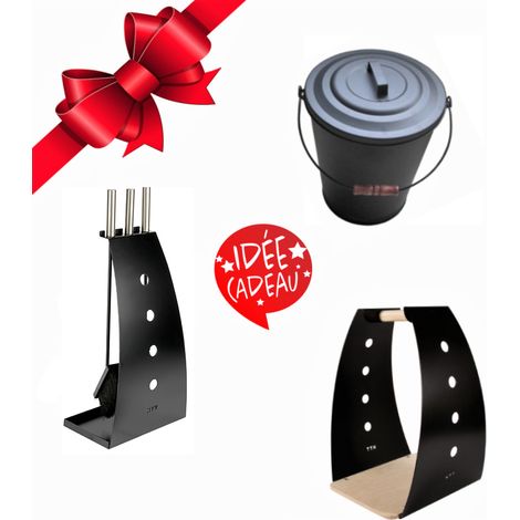 Kit d'accessoires Honka pour poêle à bois - Noir (1/4)