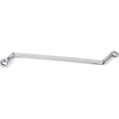 Clé Polygonale Double Embouts - E6 X E8 - Acier Chrome-Vanadium - Têtes Coudées - 12 Pans - Unité