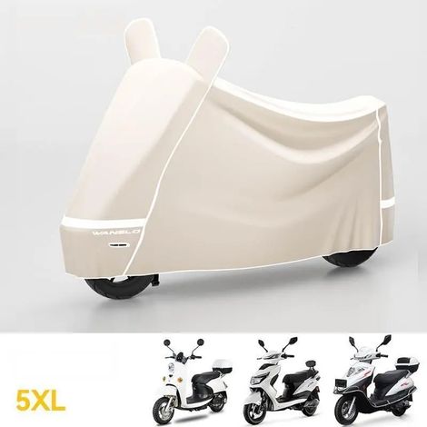 Housse de protection pour véhicule électrique, housse pour moto, en toile d'Oxford, épaisse, anti-poussière, anti-UV et imperméable(5XL)