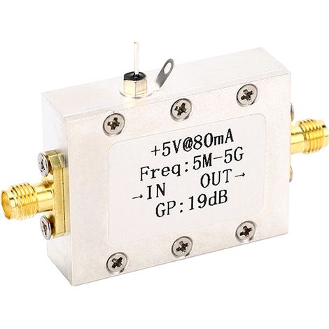 5M-5G Breitband-HF-Signalverstärker, 19dB Verstärkung, hohe Linearität, industrielles Booster-Modul, 5V Stromversorgung. (1/5)