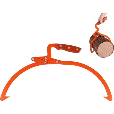 Forestry Pliers for Trunks, Logs up to 20'' (20 in) Alloy Steel, Loading Capacity 300 kg, for Forest Industry Wood Processing Home Wood Transportation (1/5)
