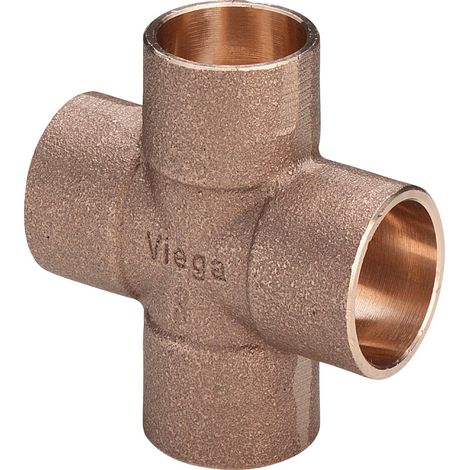 Viega Raccordo a croce, d 15mm Bronzo rosso Modello 94180, 138851