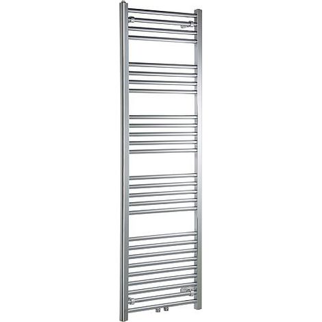 Radiateur salle de bain, droit avec borne centrale, type Jessica Dim : 1785x600 mm, chrome (1/5)