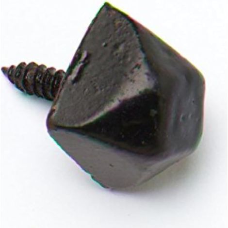 One Stop DIY Lot de 20 clous de porte en acier avec revêtement poudré Noir 19 mm