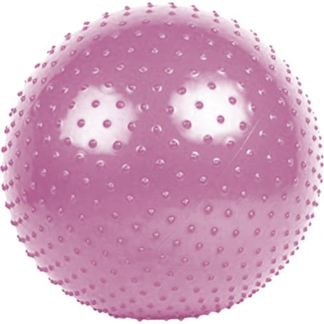 Ballon de yoga, ballon d'exercice, ballon de grossesse, ballon d'équilibre avec pompe à pied, pour la maison et le bureau, rose (1/5)
